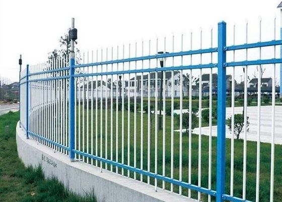 China Pulver-überzogene Wand-Grenzlinie, die doppelten Strahl mit 80*80mm quadratischem Rohr einzäunt fournisseur