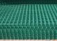 PVC beschichtete Maschendraht-Zaun-Platten für Landstraßen-/Bau-grüne Farbe fournisseur